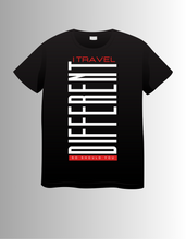 Load image into Gallery viewer, Travel Different T-shirt Red Font